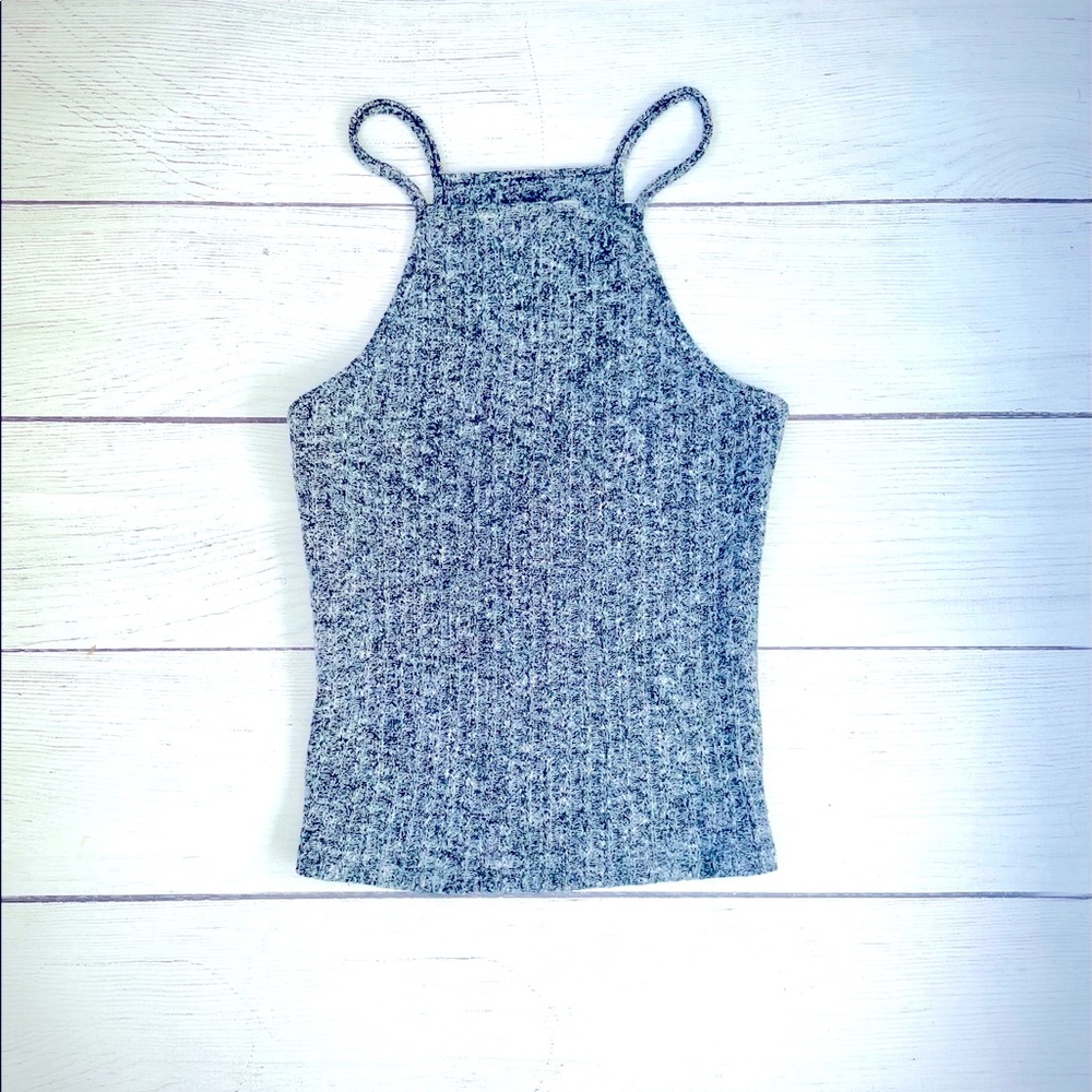 Abercrombie & Fitch Gray Knit Crop Top xs